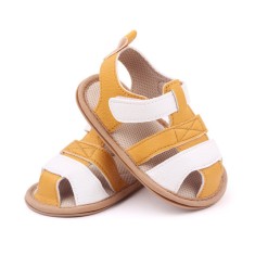 Sandalute galben mustar cu alb pentru baietei - Austin (Marime Disponibila: 3-6