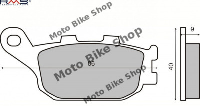 MBS Placute frana echivalent MCB634, Cod Produs: 225100930RM foto