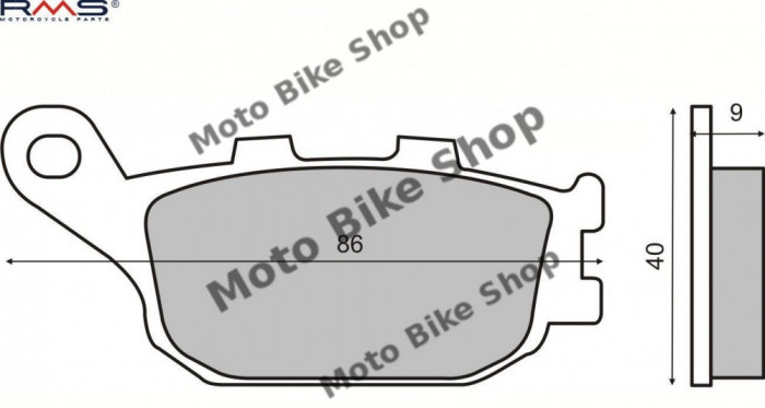 MBS Placute frana echivalent MCB634, Cod Produs: 225100930RM