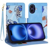 Husa personalizata fete iPhone 16 Techsuit FlipCraft, bleu