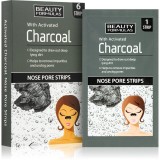 Beauty Formulas Charcoal patch-uri de curatare a prilor de pe nas 6 buc