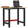 VidaXL Banc lucru 100x60x81,5 cm lemn masiv stejar 3309670