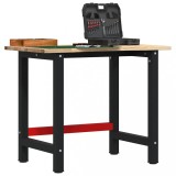 vidaXL Banc lucru 100x60x81,5 cm lemn masiv stejar