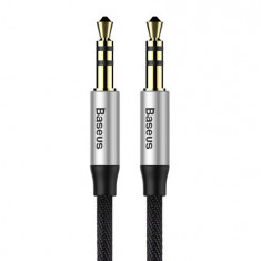 Baseus Audio Yiven M30 cablu 1.5M argintiu / negru (CAM30-CS1)