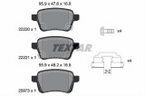 Set placute frana TEXTAR 2222001