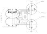 FEBI BILSTEIN 39420 Burduf, suspensie pneumatica
