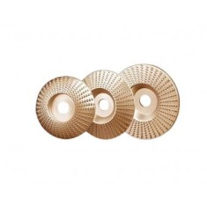 Disc slefuit,modelat,sculptura lemn ,diametru 125 mm ,set 3 modele