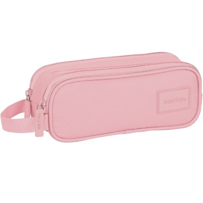 Penar Safta Basic Pink cu 2 compartimente, 21x8x6 cm foto