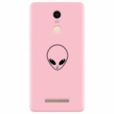 Husa silicon pentru Xiaomi Remdi Note 3, Pink Alien