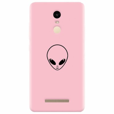 Husa silicon pentru Xiaomi Remdi Note 3, Pink Alien foto