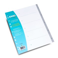 Separatoare numerice pentru documente A4, cu perforatii, plasticate, Exxo - Numere 1-10