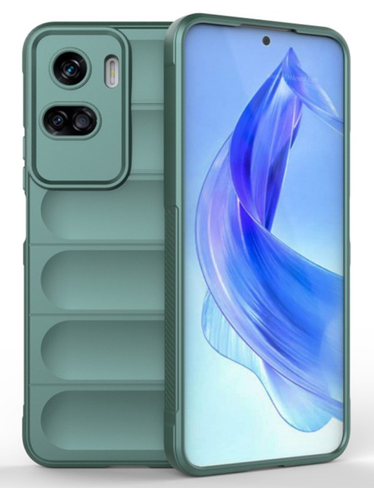 Husa Wave din Silicon compatibila Honor 90 Lite Anti-Shock, Verde