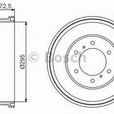 Tambur frana NISSAN NAVARA (D40) (2004 - 2016) BOSCH 0 986 477 215