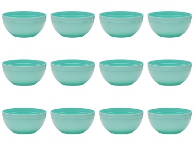 Set boluri, 12 piese, 2.5 l, Plastic, Verde Marin foto