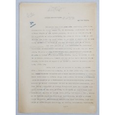 GEO BOGZA - IN PROVINCIE - ARTICOL PENTRU ZIAR , DACTILOGRAFIAT , CU CORECTURILE, MODIFICARILE SI ADAUGIRILE OLOGRAFE ALE AUTORULUI , 1935