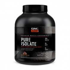 Proteina izolata din zer cu aroma de glazura de ciocolata AMP Pure Isolate, 2415g, GNC