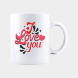Cana alba personalizata I LOVE YOU, INOVATIX&reg;. 330ml, Oem