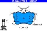 ATE 13.0460-2787.2 set placute frana,frana disc