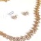 Set bijuterii dama qt -placat cu AUR 18k si SWAROVSKI- cristale zirconia