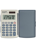 Calculator De Buzunar, 8 Digits, 105 X 64 X 11 Mm, Dual Power, Capac Plastic, Sharp El-243s - Gri