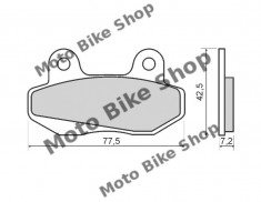 MBS Placute frana SYM Wolf Clasic 125, Cod Produs: 225102590RM foto