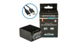 Baterie PATONA Platinum cu intrare USB-C pentru Sony NP-FV100 FDR-AX40 FDR-AX45 FDR-CX680 NEX-VG30