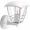 Felinar exterior Philips myGarden, E27, 60W, 230V, IP44, culoare alb, material aluminiu/ plastic