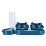 Dispenser de apa cu 2 boluri de mancare pentru animale, 38 cm