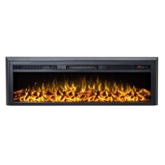 Semineu electric incorporabil Tanzania Lux, Art Flame, 10 combinatii ale culorilor flacarilor, Bluetooth, Display manual