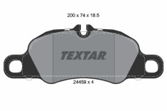 TEXTAR 2445901 set placute frana,frana disc foto
