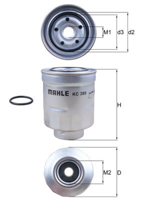 MAHLE KC 389D filtru combustibil