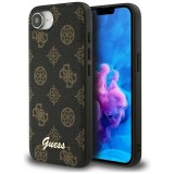 Husa iPhone 16e Guess Peony Script MagSafe, negru, GUHMPSE4PGPYSK