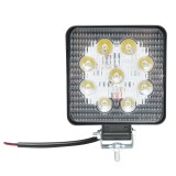 Lampa 9 LED-uri 10-60V 27W unghi de radiere 60 patrat