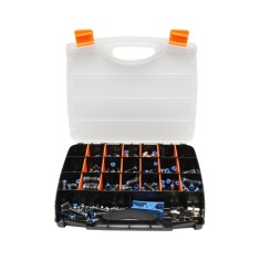 Trusa 242 piese Breckner Germany: cleste taiat furtun polyamida, conectori, cuple rapide si mufe pentru furtun aer comprimat