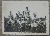 Foto grup cu soldati romani, Romania 1900 - 1950, Portrete