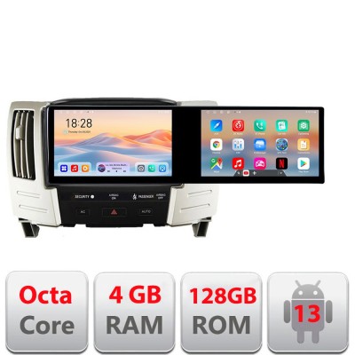Navigatie Lexus RX300 2003-2008 Edotec 2 ecrane 8 core 4+128 21.6 inch Incell android Wifi 5Ghz gps internet Kit-RX300 CarStore Technology foto