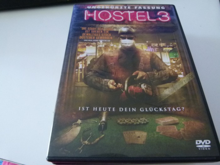 Hostel 3, dvd