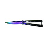 Cumpara ieftin Cutit, Briceag fluture, Balisong, Butterfly, Rainbow Class, 21.5 cm, multicolor