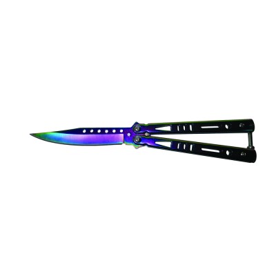 Cutit, Briceag fluture, Balisong, Butterfly, Rainbow Class, 21.5 cm, multicolor foto