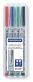 Marker non permanent Lumocolor - 0.6mm, set 4bucati | Staedtler