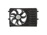 GMV radiator electroventilator Audi A1 (8X), 2010-2018, motor 1.2 TFSI, 1.4 TFSI, benzina, 1.6 TDI, diesel, cu AC, 260W / 90W; 395 mm; 3 pini, fara p