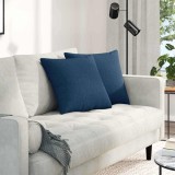 vidaXL Perne pentru canapea 2 pcs albastru 45 x 45 cm țesătură 42013919