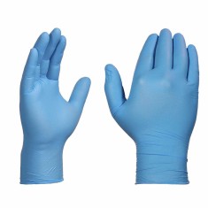 Set 100x Manusi de Unica Folosinta, SGS, 100% Nitril, Nepudrate, Rezistenta la Perforare, Fara Alerg foto