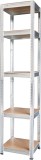 Raft metalic cu 5 polite MDF, 180x40x40 cm, set 2 buc