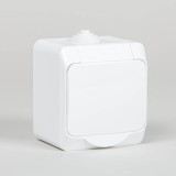Priză Schuko aplicată 16A IP44 alb Cedar - SCHNEIDER | WDE000541