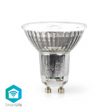 Spot LED Smart WiFi Nedis, GU10, 4.9W, 345lm, 2700K-6500K, RGB