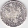 AUSTRIA UNGARIA 1 Florin 1861 A Viena, Europa, Argint