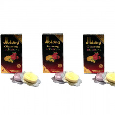 Set 6 Bomboane afrodisiace premium concentrate, DIBLONG GINSENG BONBONS for MEN, pentru potenta, erectie, impotriva ejacularii, 100% natural, 3 cutii