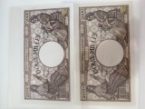 2x 2000 lei 1941 UNC bancnota consecutive