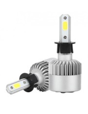 Set 2 leduri H3 COB Canbus, 4300K, putere 72W, luminozitate 8000 Lm, 12V - 24V